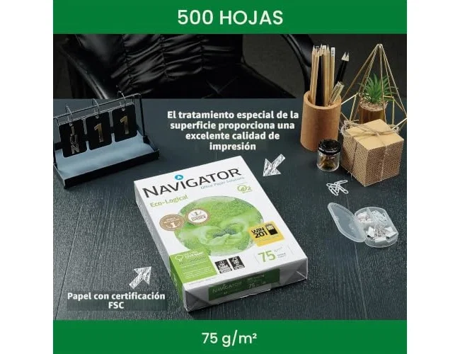Navigator Papel Eco Logical DIN A4 75g, 500 Hojas