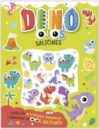 SALDAÑA OJOS SALTONES STICKERS BOOK - DINO