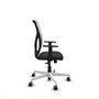 PIQUERAS Y CRESPO Silla de oficina Motilla con Mecanismo Sincro, Negro/Blanco