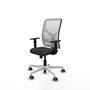 PIQUERAS Y CRESPO Silla de oficina Motilla con Mecanismo Sincro, Negro/Blanco