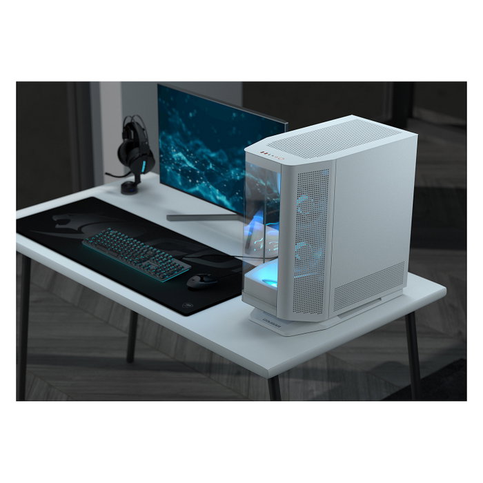 Cougar CGR-58M6W-RGB Midi Tower PC Blanco ATX EATX micro ATX Mini-ITX Vidrio Templado ARGB