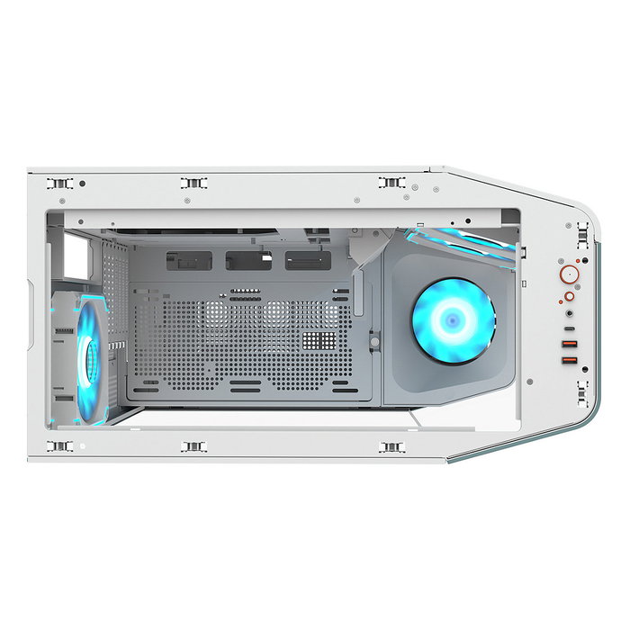 Cougar CGR-58M6W-RGB Midi Tower PC Blanco ATX EATX micro ATX Mini-ITX Vidrio Templado ARGB
