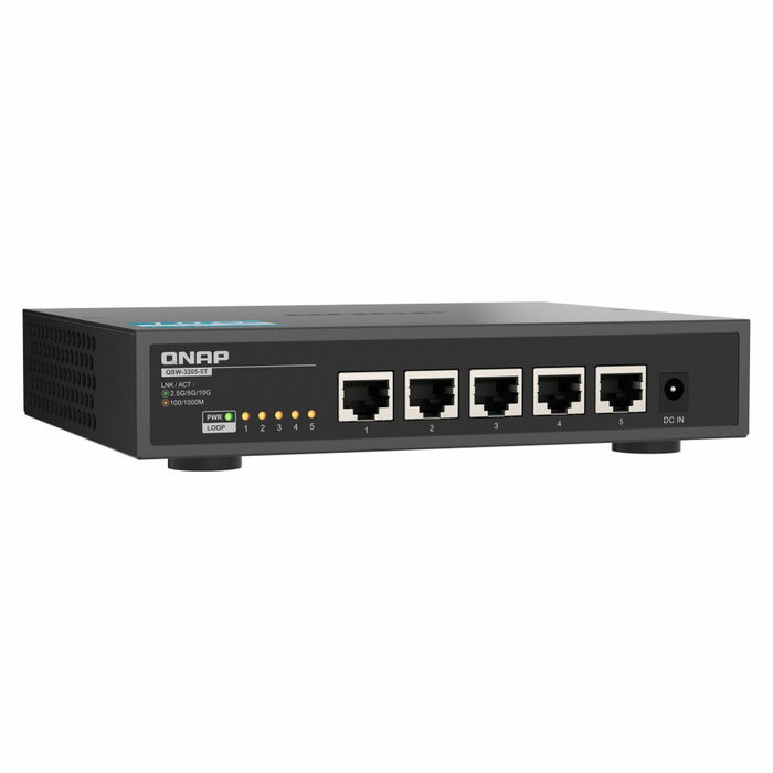 QNAP QSW-3205-5T Switch No Gestionado 5 Puertos RJ45 10G Negro QNAP QSW-3205-5T Switch No Gestionado 5 Puertos RJ45 10G Negro