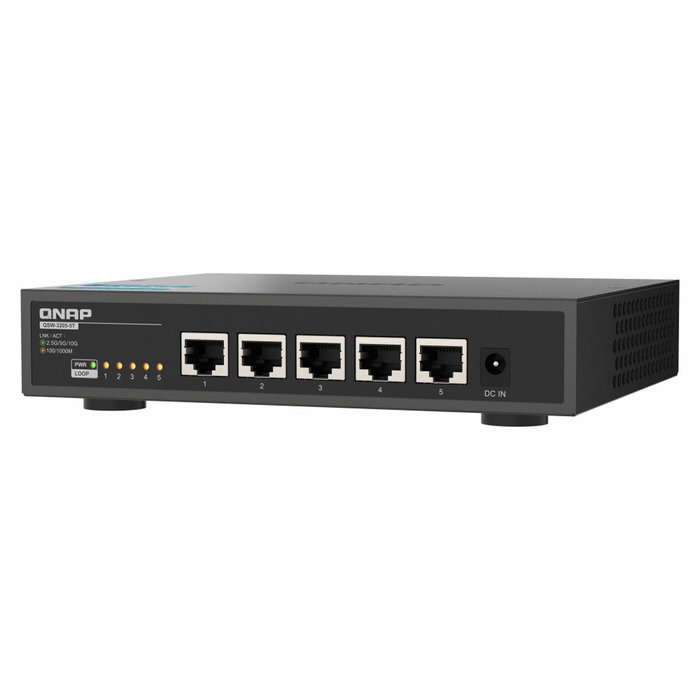 QNAP QSW-3205-5T Switch No Gestionado 5 Puertos RJ45 10G Negro QNAP QSW-3205-5T Switch No Gestionado 5 Puertos RJ45 10G Negro