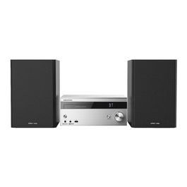 Grundig CMS 4000 BT DAB+ - Microcadena Bluetooth con Radio DAB+, CD, USB, 100 W, Negro y Plata