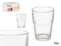 Vivalto Vaso Cristal Apilable 270 ml Transparente 7.5x10.5x7.5 cm (Set de 48)