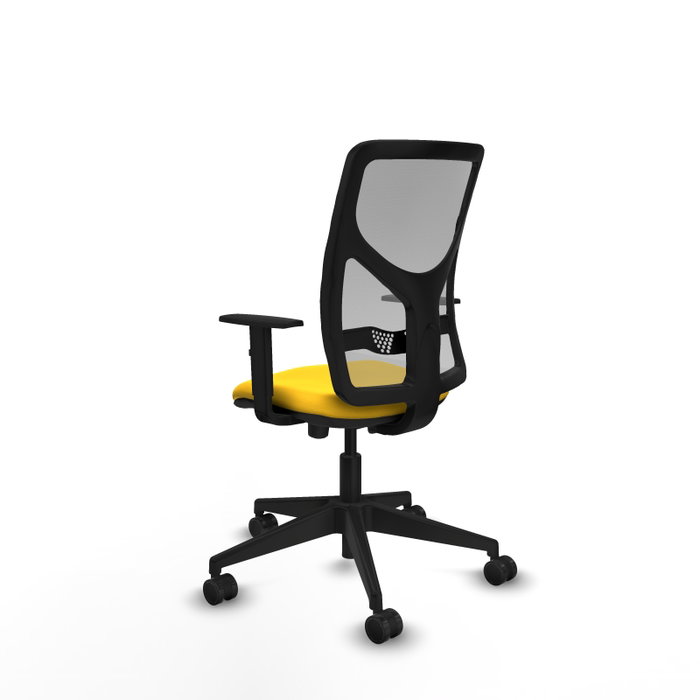 PIQUERAS Y CRESPO Silla de oficina Motilla con mecanismo Sincro/Traslack, Amarillo y Gris PIQUERAS Y CRESPO Silla de oficina Motilla con mecanismo Sincro/Traslack, Amarillo y Gris