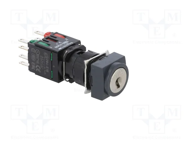 SCHNEIDER ELECTRIC Interruptor rotativo con llave Harmony XB6 Negro 16mm