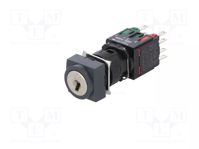 SCHNEIDER ELECTRIC Interruptor rotativo con llave Harmony XB6 Negro 16mm