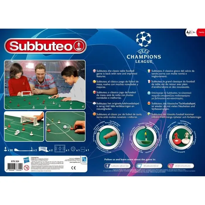 Megableu Juegos de mesa Champions League SUBUTEO - Miniaturas irrompibles - Idioma francés