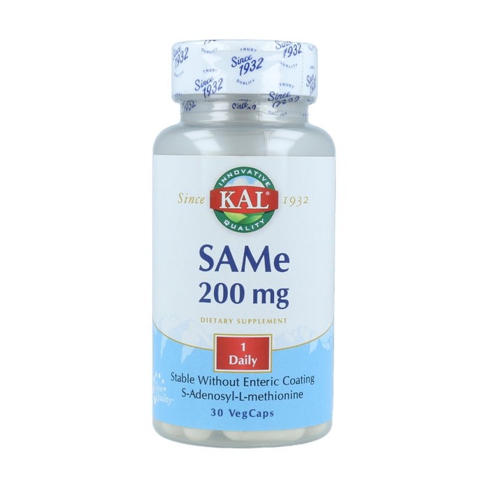 Kal SAMe 200 mg, 30 tabletas - Suplemento de S-Adenosilmetionina Kal SAMe 200 mg, 30 tabletas - Suplemento de S-Adenosilmetionina