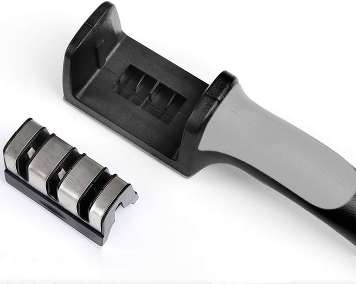 Quttin Afilador de Cuchillos Tres Filos Qutti - 21.5 x 5 x 5.6 cm, 140 g (12 Unidades)