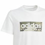 Camiseta de Manga Corta Niño Adidas B Camo Lin Blanco