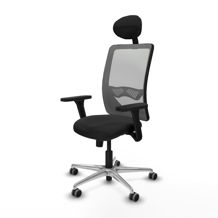 PIQUERAS Y CRESPO Silla de oficina Zulema con Mecanismo Sincro, Negro y Gris PIQUERAS Y CRESPO Silla de oficina Zulema con Mecanismo Sincro, Negro y Gris