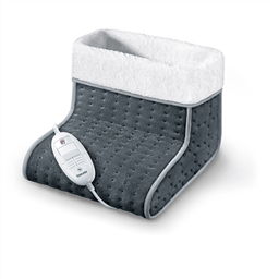 Beurer FW-20 Calienta Pies Cosy Gris Marengo Suave y Talla Grande Apto para Toda la Familia