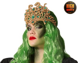 Diadema Serpiente Medusa Mujer Adulto Halloween Mitología Cosplay