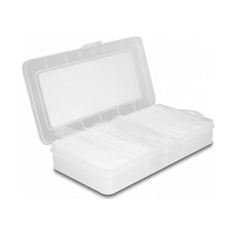 DeLOCK Caja de surtido de tubos termorretráctiles 135 piezas transparente