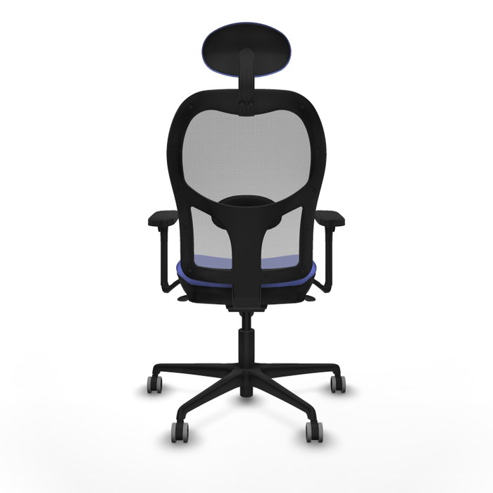 PIQUERAS Y CRESPO Silla de oficina Jorquera con mecanismo Sincro, Azul claro y Gris