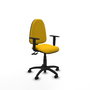 PIQUERAS Y CRESPO Silla de oficina Aýna Amarillo con Brazos 1D