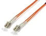 Equip OM1 LC/LC Cable de fibra óptica multimodo 62.5/125μm LSZH 10 metros color naranja