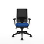 PIQUERAS Y CRESPO Silla de oficina Horna con mecanismo Sincro, Azul y Negro