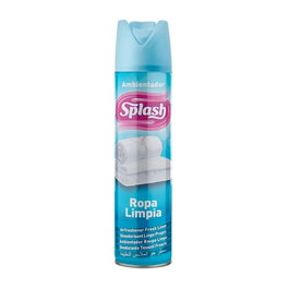 Splash Ambientador Ropa Limpia Spray 300 ml Perfuma Estancias Elimina Olores
