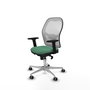 PIQUERAS Y CRESPO Silla de oficina Jorquera Verde esmeralda y Blanco