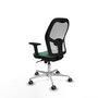 PIQUERAS Y CRESPO Silla de oficina Jorquera Verde esmeralda y Blanco