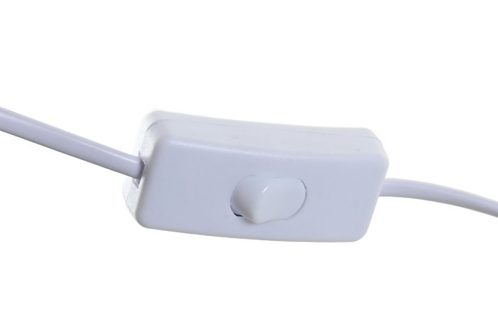 DKD Home Decor Lámpara Sobremesa Moderno Blanco Dorado 14 x 23 x 14 cm