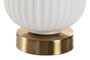 DKD Home Decor Lámpara Sobremesa Moderno Blanco Dorado 14 x 23 x 14 cm
