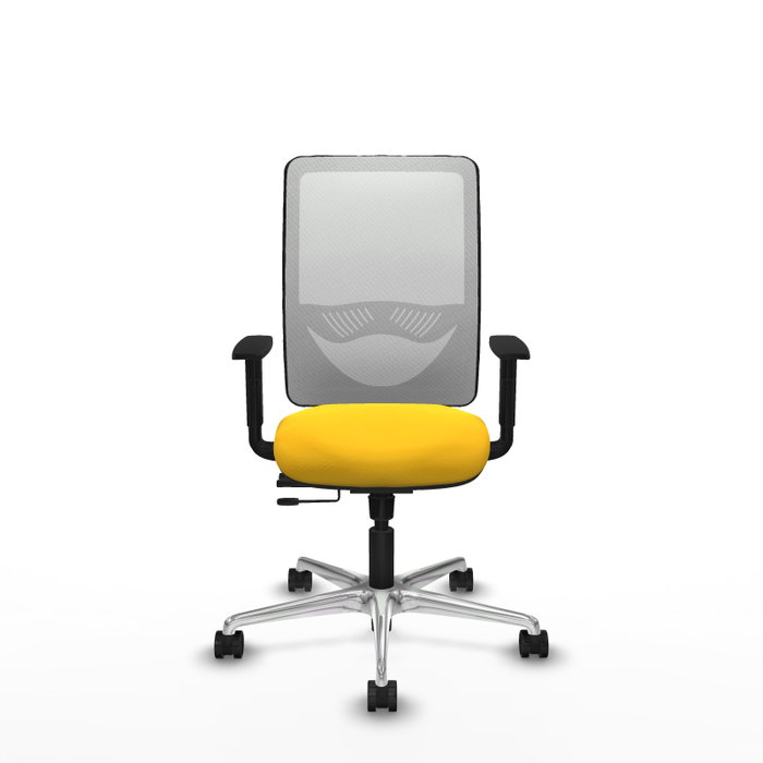 PIQUERAS Y CRESPO Silla de oficina Zulema con mecanismo Sincro/Traslack Amarillo y Blanco PIQUERAS Y CRESPO Silla de oficina Zulema con mecanismo Sincro/Traslack Amarillo y Blanco