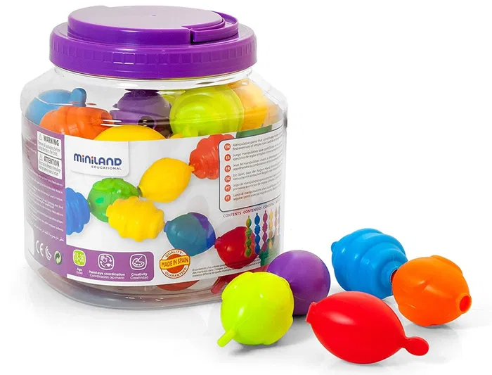 Miniland Maxichain Juego 4 Cuentas Colores Surtidos