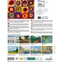 Sentosphere SEN1713293738630 Rompecabezas de 1000 Piezas Calypto - Arte de Wassily Kandinsky, Cuadrados y Círculos Concéntricos, Tacto Suave, a partir de 9 años