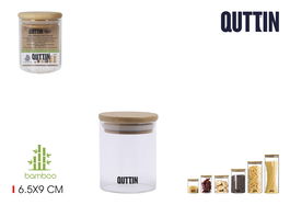 Quttin Tarro Borosilicato 6.5 x 9 cm Bamboo (24 Unidades)