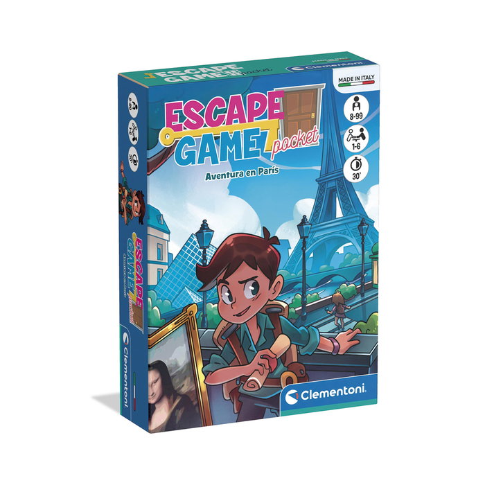 Clementoni Escape Room - Aventura en París 55613 Juego de Mesa en Español +8 Años Clementoni Escape Room - Aventura en París 55613 Juego de Mesa en Español +8 Años