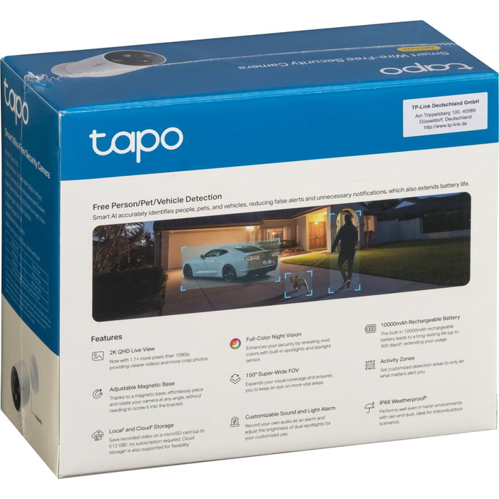 TP-Link Tapo C425 Cámara de vigilancia inalámbrica 2K QHD Blanco TP-Link Tapo C425 Cámara de vigilancia inalámbrica 2K QHD Blanco