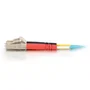 C2G 85554 Cable de Fibra Óptica LC-LC Multimodo 10Gb/s 10 m OM3 50/125 - PVC OFNR Full Duplex - Color Turquesa