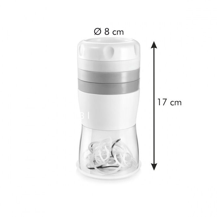 Tescoma Handy Cortador Espiral con 3 Cuchillas de Acero Inoxidable Ø8 x 17 cm Apto para Lavavajillas