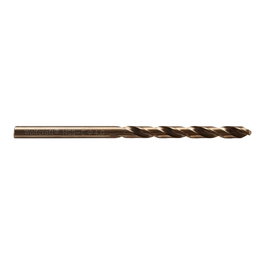 Wolfcraft Broca para Metal HSS Cobalto Rectificada Ø4,00x75mm - Acero Inoxidable, Longitud Trabajo 43mm, Ángulo Punta 130°
