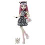 MATTEL - Muñeca Rochelle Goyle, Reproducción Monster High, Con Mascota Roux, Accesorios y Diario - Coleccionable