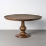 Ixia Mesa de Comedor de Madera de Mango 150 x 150 x 77 cm