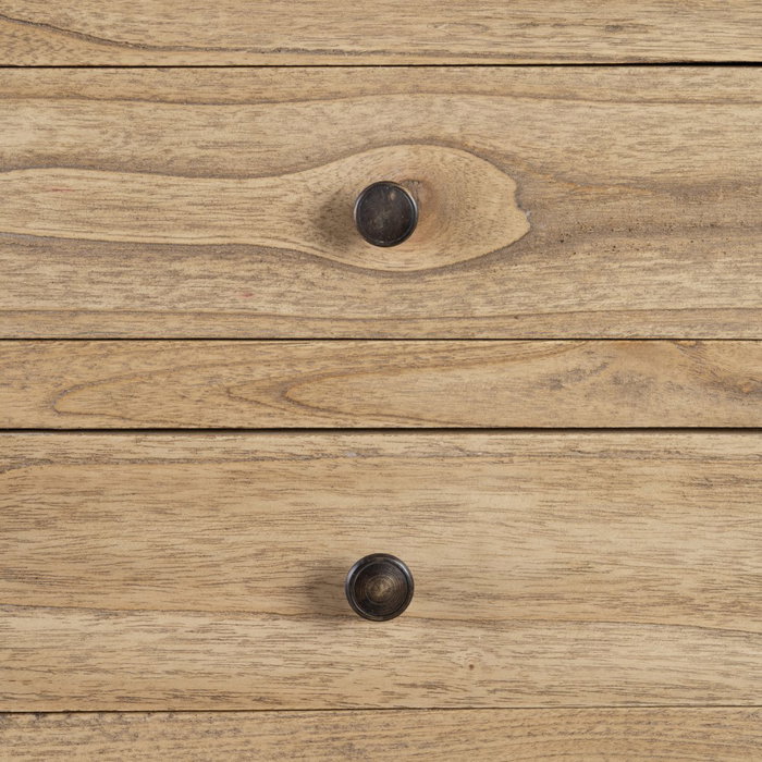 Mesita Natural Madera Mindi Dormitorio 44 X 34 X 77 cm