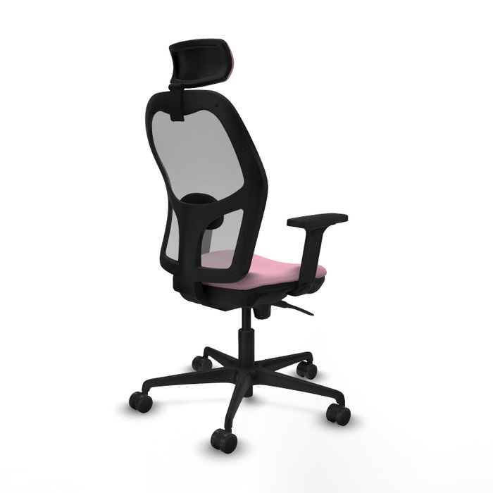 PIQUERAS Y CRESPO Silla de oficina Jorquera Rosa y Gris