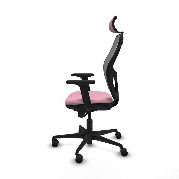 PIQUERAS Y CRESPO Silla de oficina Jorquera Rosa y Gris