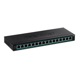 TRENDnet TPE-TG160H 16-Port Gigabit PoE+ Switch 123W