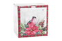 DKD Home Decor Frutero Navidad Tradicional Victoriano 21 Rojo Verde Porcelana y Metal 27 x 35 x 27 cm