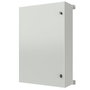 Lanview Caja mural eléctrica IP65 blanco RAL7035, 800x1200x300 mm, con placa de montaje desmontable y estructura soldada resistente