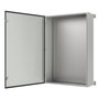Lanview Caja mural eléctrica IP65 blanco RAL7035, 800x1200x300 mm, con placa de montaje desmontable y estructura soldada resistente