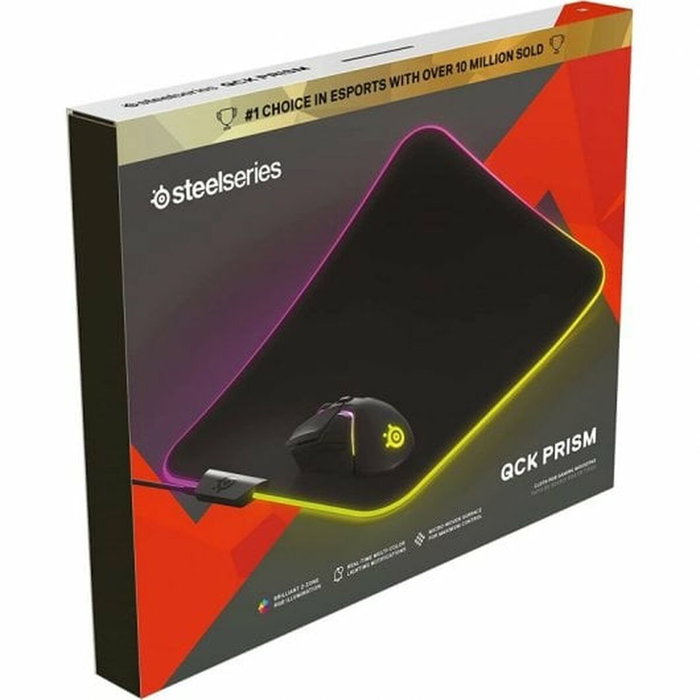 SteelSeries QcK Prism Cloth Medium Alfombrilla de ratón para juegos Negro