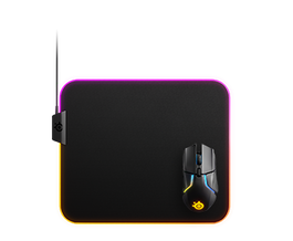 Alfombrilla de Ratón SteelSeries QcK Prism Cloth Medium Gaming Negro Multicolor